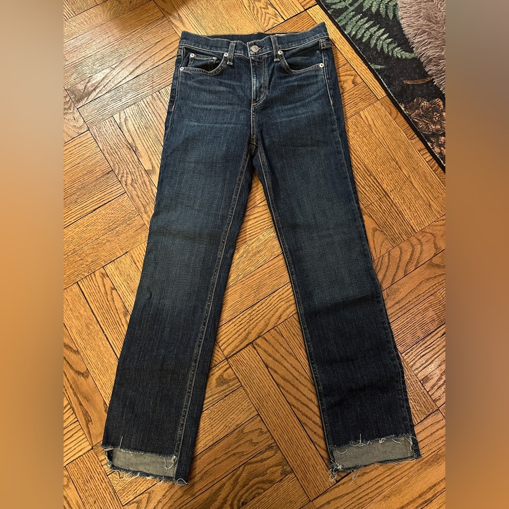 Rag and Bone Straight Skinny Leg Ankle Length Jean in 26